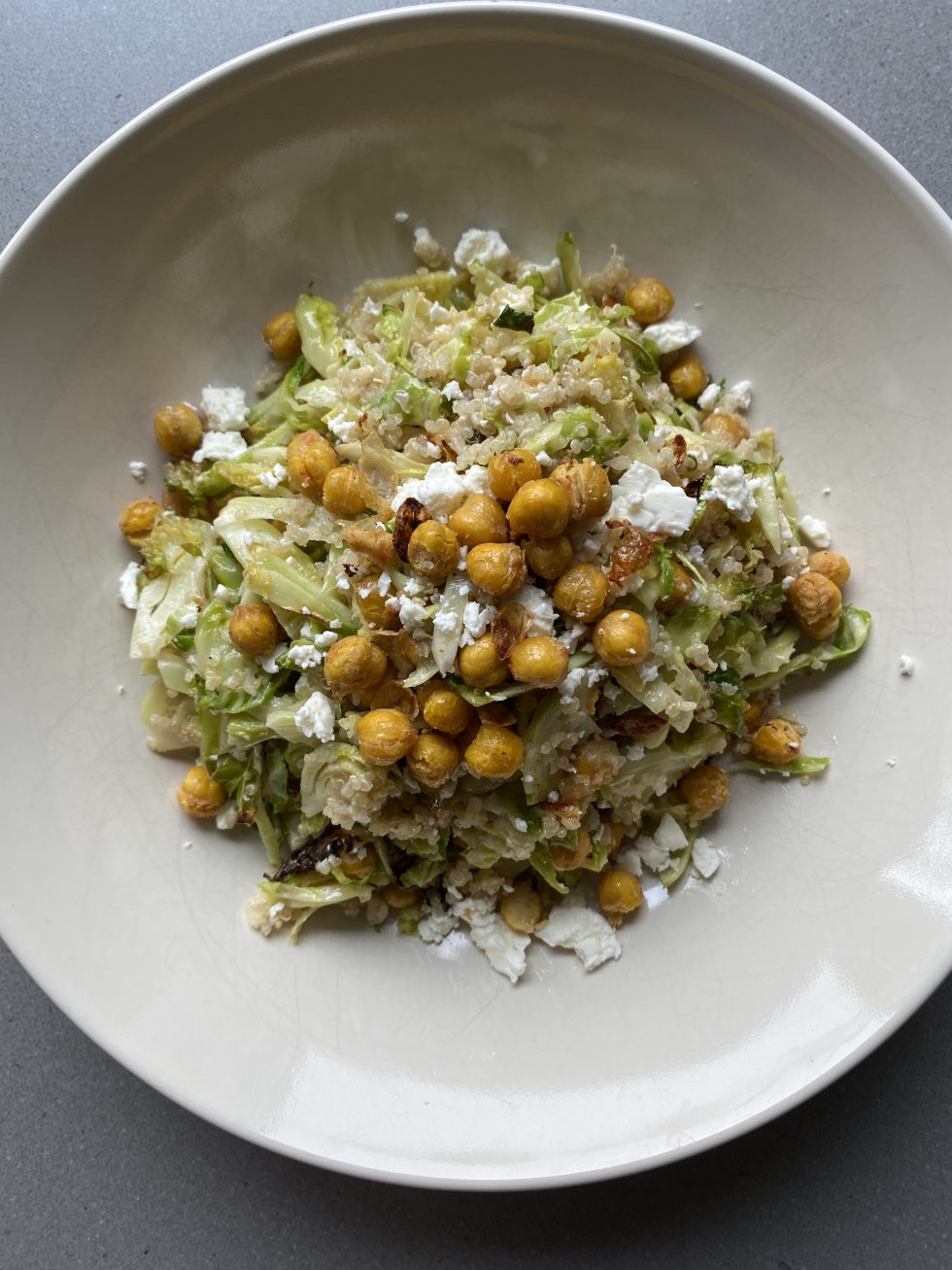 Roasted Brussel Sprout Salad Harvest Table Nutrition